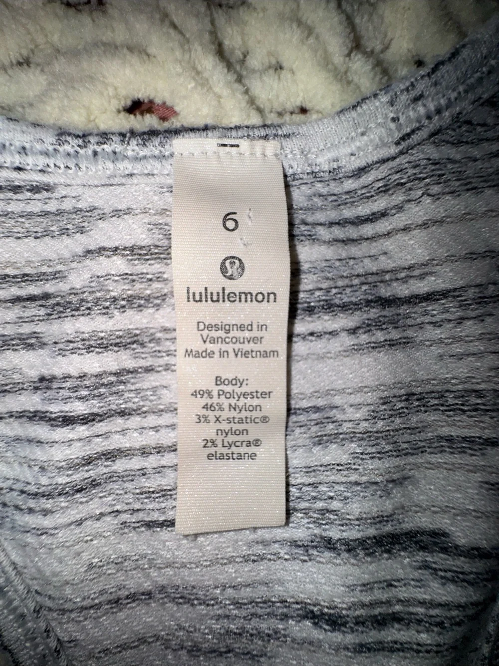 Lululemon Relaxed Fit Racerback Tank Top Size 6 Space Dye